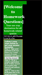 Mobile Screenshot of homeworkquestions.pfanswers-7.info